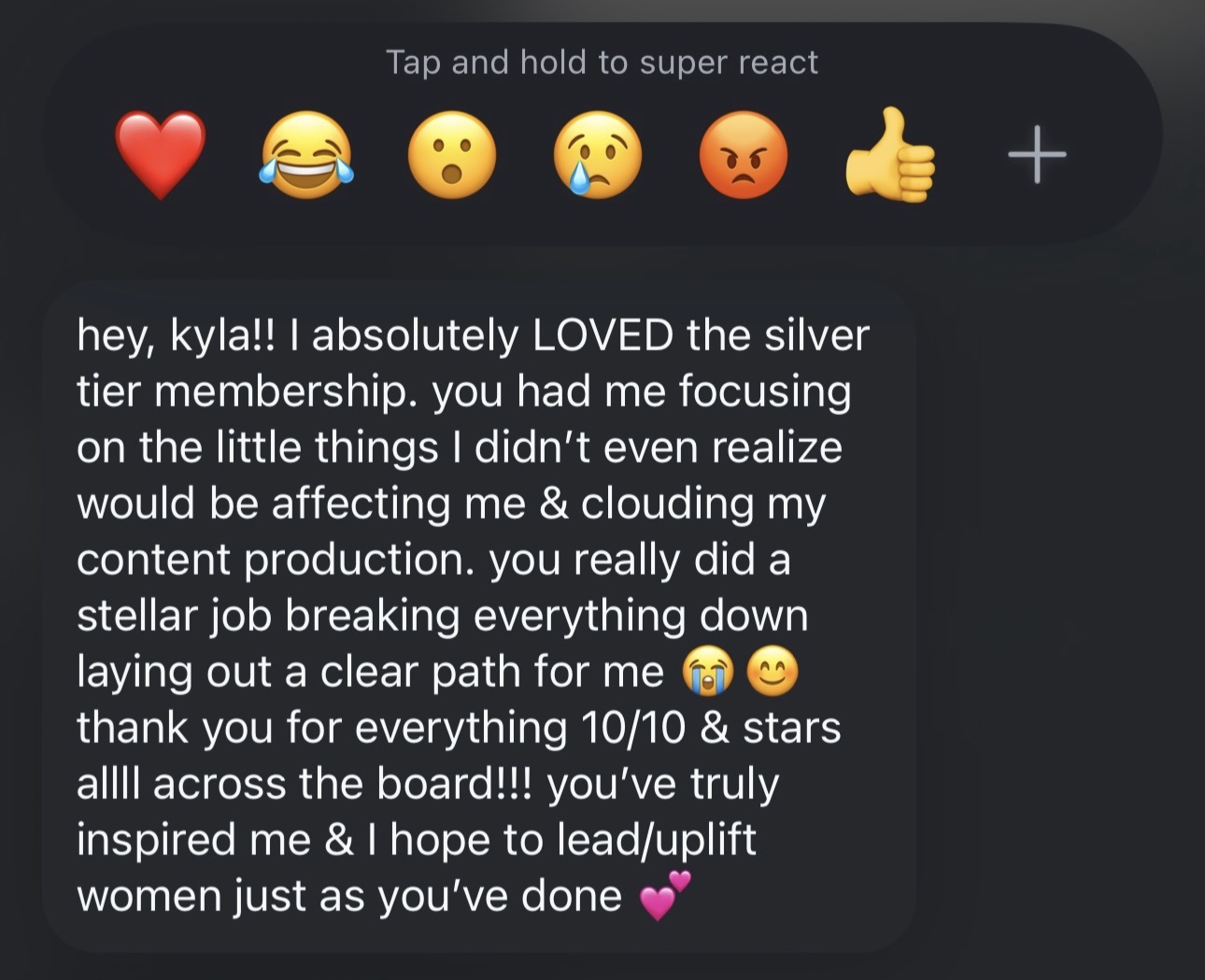 Mentee membership feedback